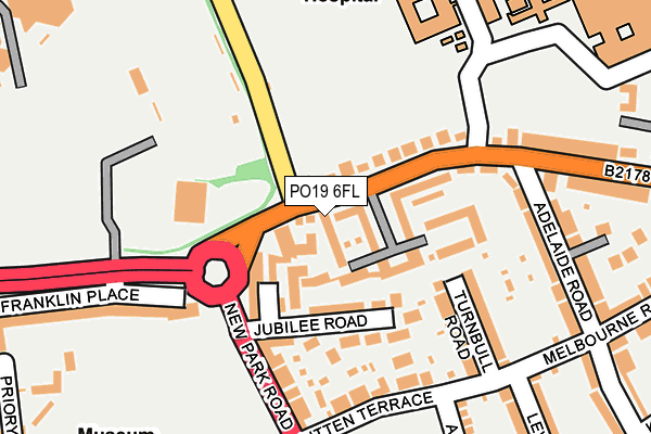 PO19 6FL map - OS OpenMap – Local (Ordnance Survey)
