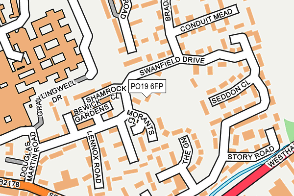 PO19 6FP map - OS OpenMap – Local (Ordnance Survey)
