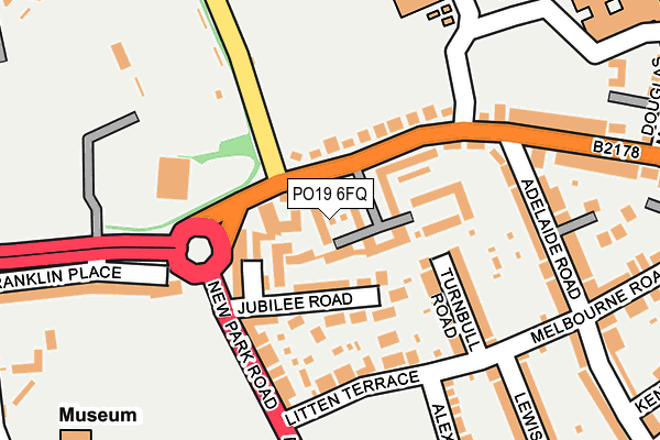 PO19 6FQ map - OS OpenMap – Local (Ordnance Survey)