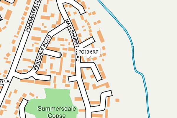 PO19 6RP map - OS OpenMap – Local (Ordnance Survey)