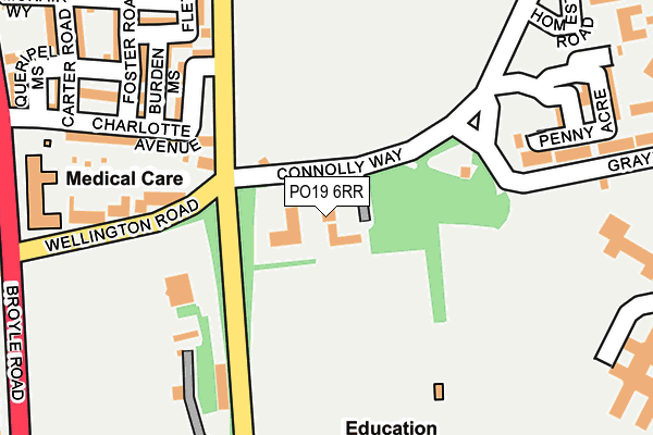 PO19 6RR map - OS OpenMap – Local (Ordnance Survey)
