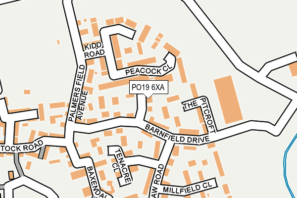 PO19 6XA map - OS OpenMap – Local (Ordnance Survey)