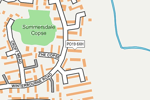 PO19 6XH map - OS OpenMap – Local (Ordnance Survey)