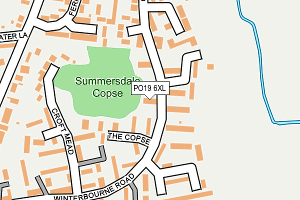 PO19 6XL map - OS OpenMap – Local (Ordnance Survey)