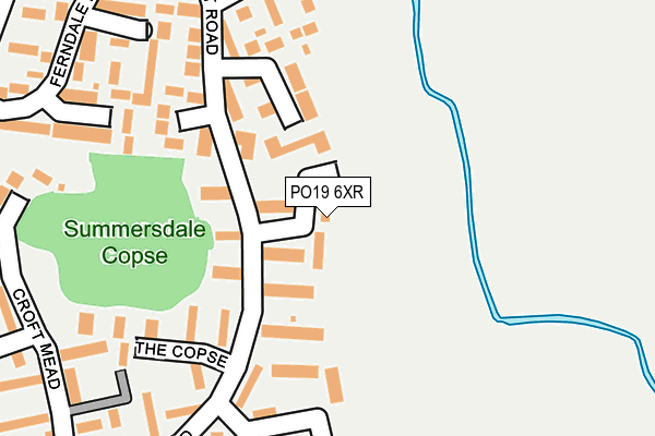 PO19 6XR map - OS OpenMap – Local (Ordnance Survey)