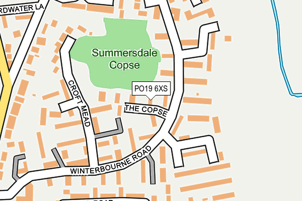 PO19 6XS map - OS OpenMap – Local (Ordnance Survey)