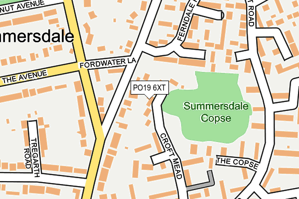 PO19 6XT map - OS OpenMap – Local (Ordnance Survey)