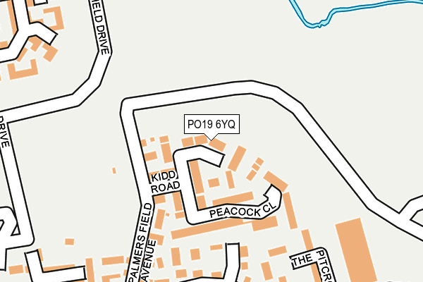 PO19 6YQ map - OS OpenMap – Local (Ordnance Survey)