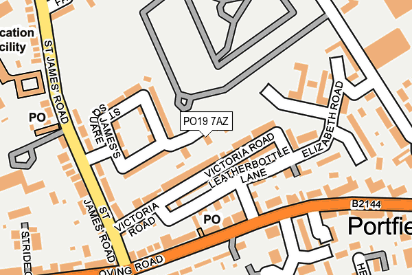 PO19 7AZ map - OS OpenMap – Local (Ordnance Survey)