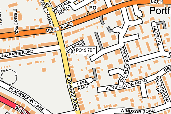 PO19 7BF map - OS OpenMap – Local (Ordnance Survey)