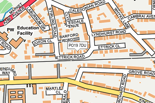 PO19 7DU map - OS OpenMap – Local (Ordnance Survey)