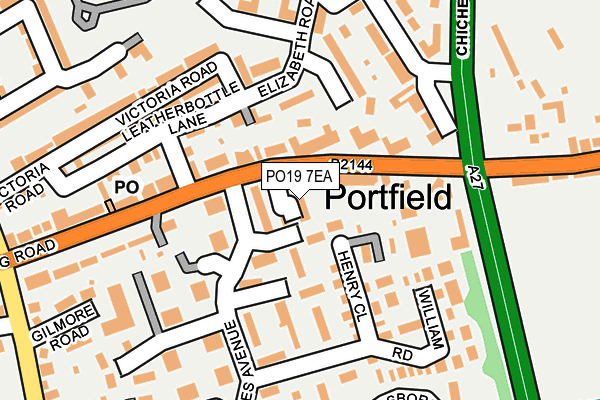 PO19 7EA map - OS OpenMap – Local (Ordnance Survey)