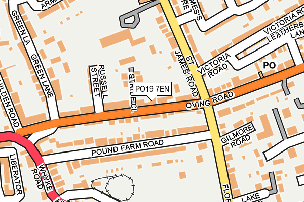 PO19 7EN map - OS OpenMap – Local (Ordnance Survey)