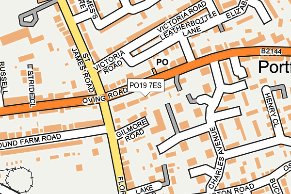 PO19 7ES map - OS OpenMap – Local (Ordnance Survey)