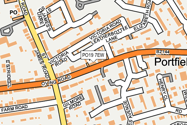 PO19 7EW map - OS OpenMap – Local (Ordnance Survey)