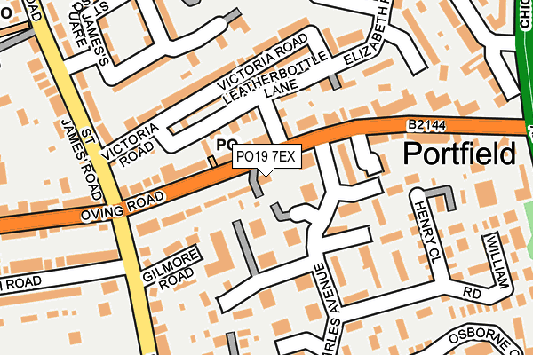 PO19 7EX map - OS OpenMap – Local (Ordnance Survey)