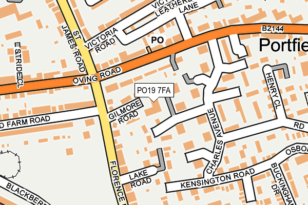 PO19 7FA map - OS OpenMap – Local (Ordnance Survey)