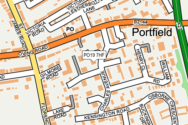 PO19 7HF map - OS OpenMap – Local (Ordnance Survey)