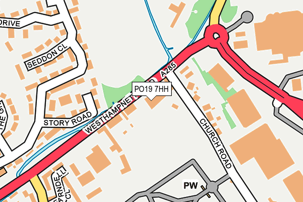 PO19 7HH map - OS OpenMap – Local (Ordnance Survey)