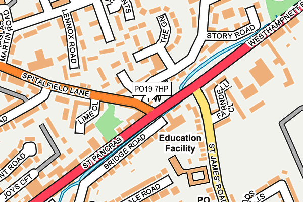 PO19 7HP map - OS OpenMap – Local (Ordnance Survey)