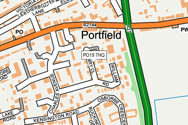 PO19 7HQ map - OS OpenMap – Local (Ordnance Survey)