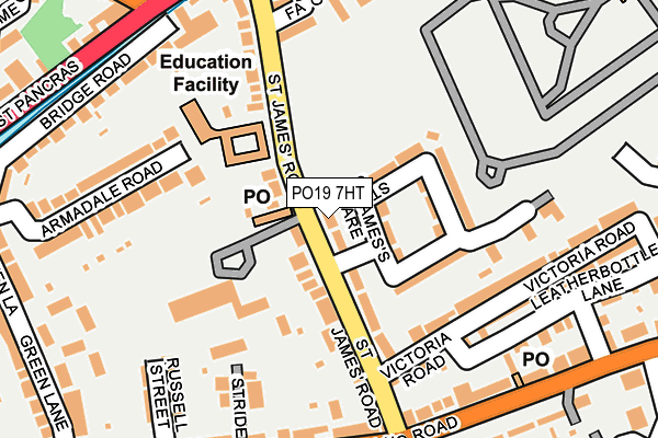 PO19 7HT map - OS OpenMap – Local (Ordnance Survey)