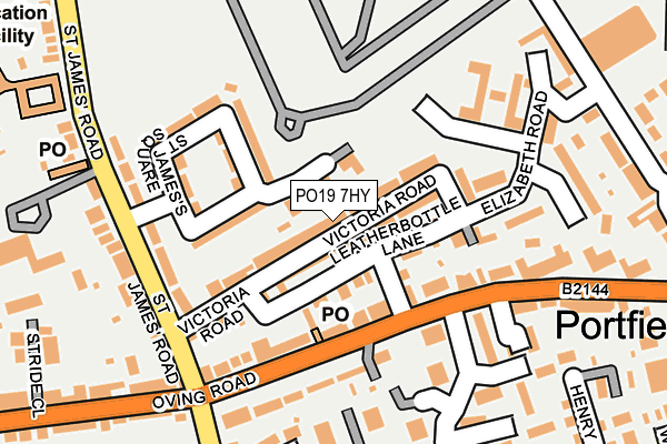 PO19 7HY map - OS OpenMap – Local (Ordnance Survey)