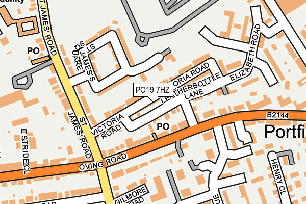 PO19 7HZ map - OS OpenMap – Local (Ordnance Survey)