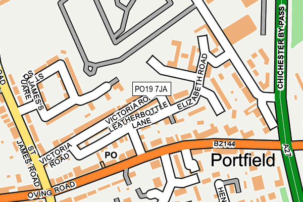 PO19 7JA map - OS OpenMap – Local (Ordnance Survey)