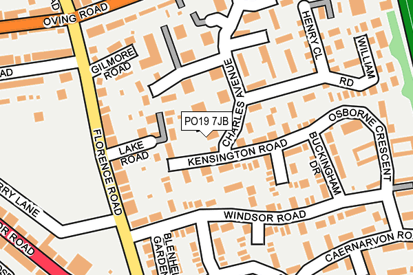 PO19 7JB map - OS OpenMap – Local (Ordnance Survey)