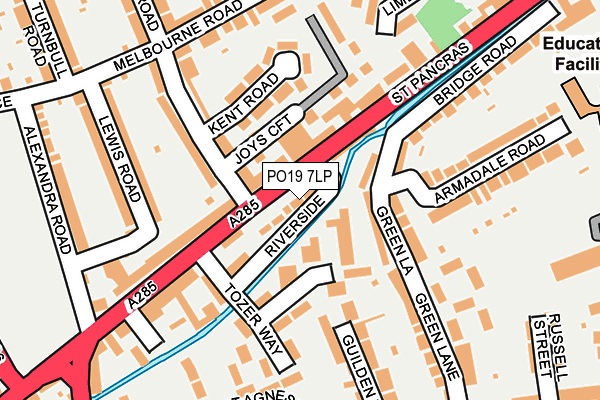 PO19 7LP map - OS OpenMap – Local (Ordnance Survey)