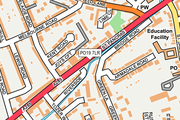 PO19 7LR map - OS OpenMap – Local (Ordnance Survey)