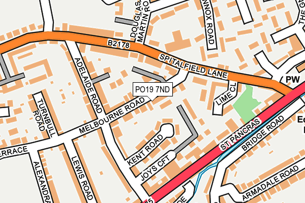PO19 7ND map - OS OpenMap – Local (Ordnance Survey)