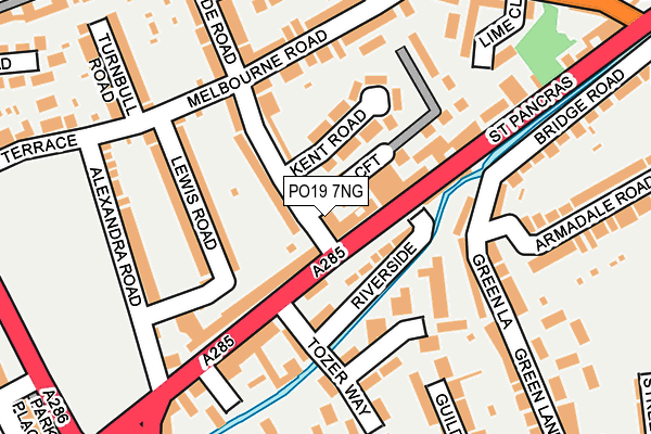PO19 7NG map - OS OpenMap – Local (Ordnance Survey)