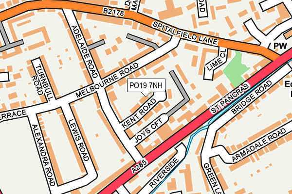 PO19 7NH map - OS OpenMap – Local (Ordnance Survey)