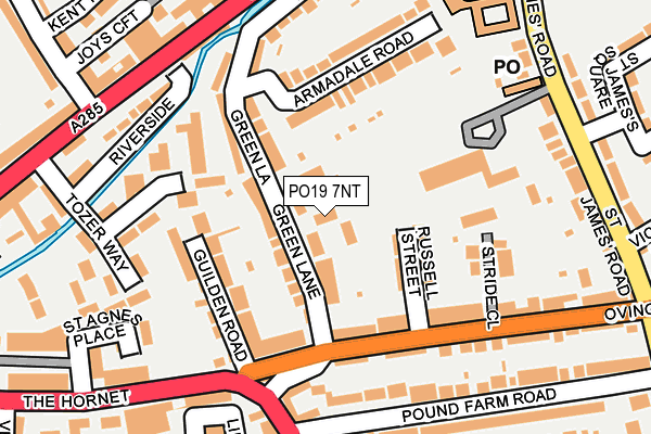 PO19 7NT map - OS OpenMap – Local (Ordnance Survey)