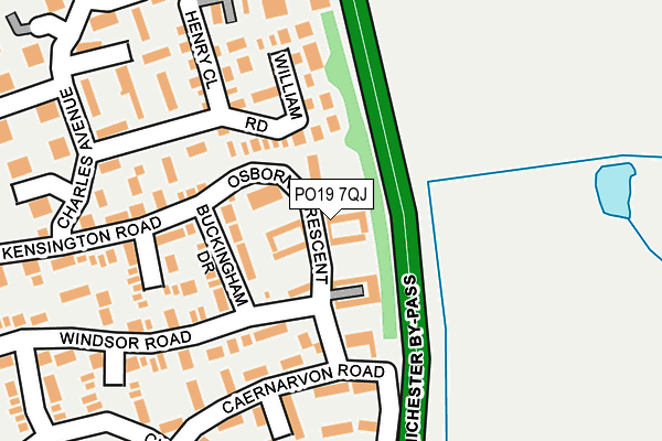 PO19 7QJ map - OS OpenMap – Local (Ordnance Survey)