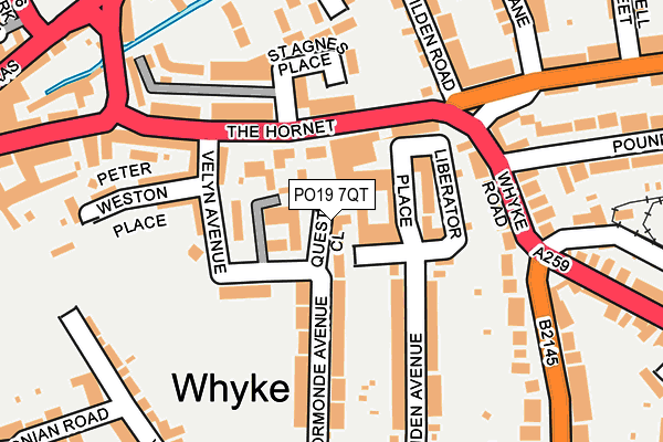 PO19 7QT map - OS OpenMap – Local (Ordnance Survey)