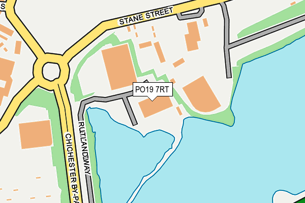 PO19 7RT map - OS OpenMap – Local (Ordnance Survey)