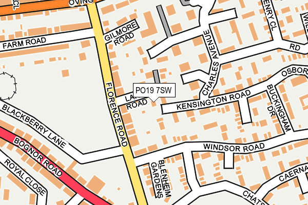 PO19 7SW map - OS OpenMap – Local (Ordnance Survey)