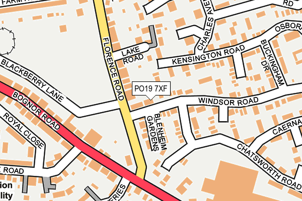 PO19 7XF map - OS OpenMap – Local (Ordnance Survey)