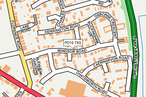 PO19 7XG map - OS OpenMap – Local (Ordnance Survey)