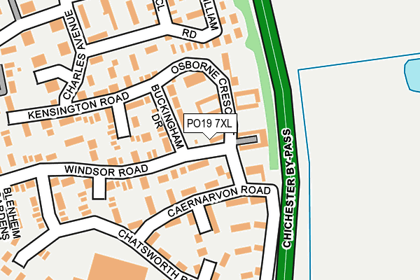 PO19 7XL map - OS OpenMap – Local (Ordnance Survey)