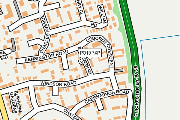 PO19 7XP map - OS OpenMap – Local (Ordnance Survey)