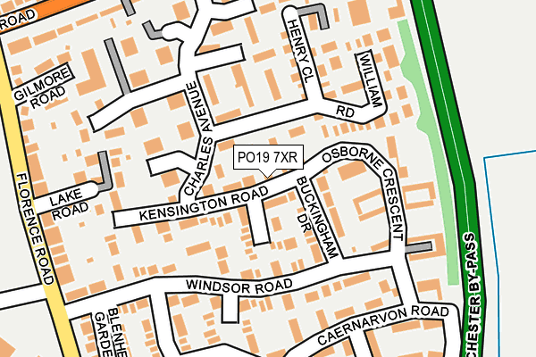PO19 7XR map - OS OpenMap – Local (Ordnance Survey)