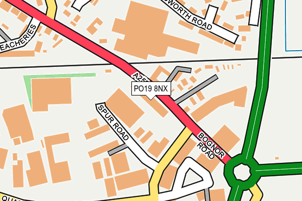 PO19 8NX map - OS OpenMap – Local (Ordnance Survey)