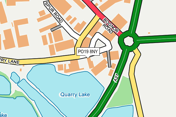 PO19 8NY map - OS OpenMap – Local (Ordnance Survey)