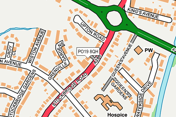 PO19 8QH map - OS OpenMap – Local (Ordnance Survey)