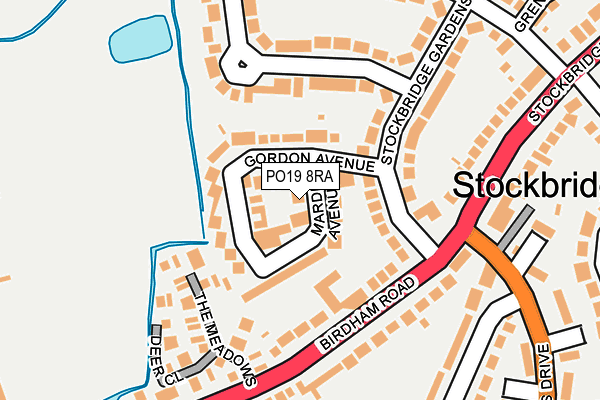 PO19 8RA map - OS OpenMap – Local (Ordnance Survey)
