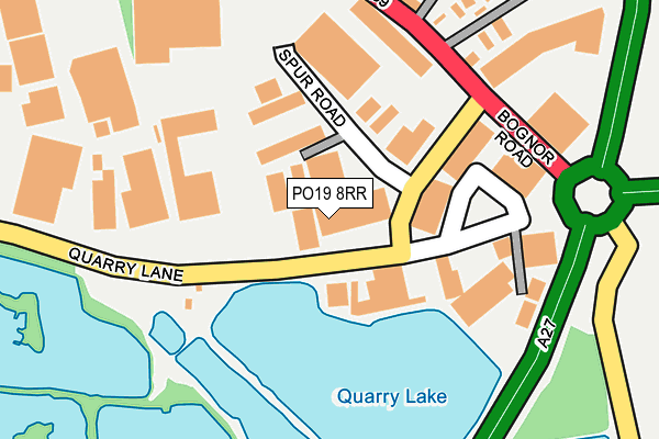 PO19 8RR map - OS OpenMap – Local (Ordnance Survey)